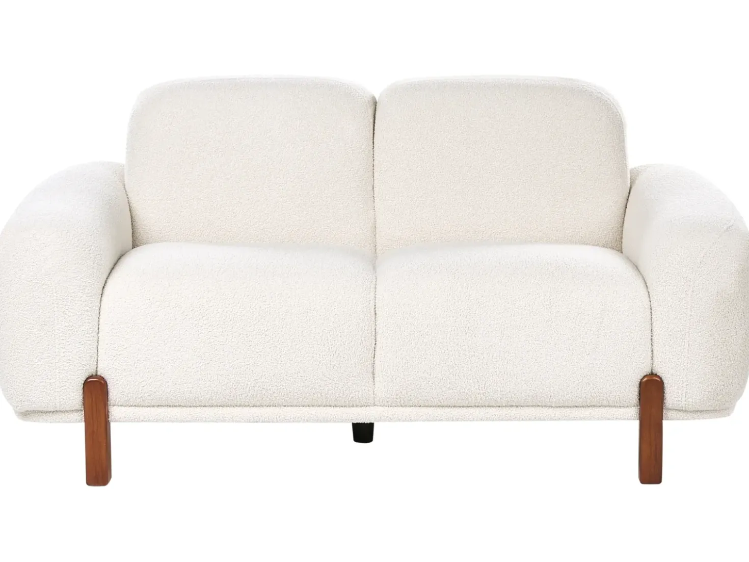 Set da salotto 4 posti ODNES Bouclé Bianco