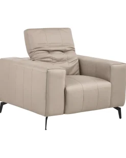 Set da salotto 6 posti OMMEL Tessuto Tortora