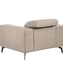 Set da salotto 6 posti OMMEL Tessuto Tortora