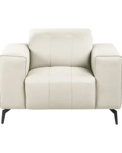 Set da salotto 6 posti OMMEL Tessuto Beige chiaro