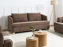 Set da salotto 6 posti RATTVIK Ciniglia Marrone