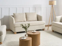 Set da salotto 6 posti RATTVIK Bouclé Bianco sporco
