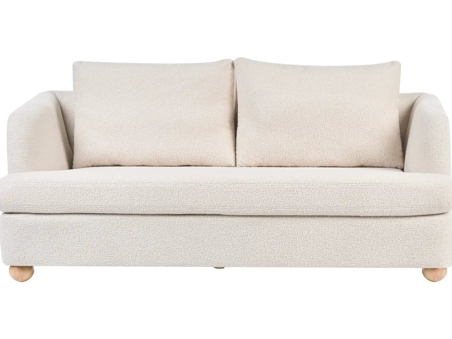 Set da salotto 6 posti RATTVIK Bouclé Bianco sporco