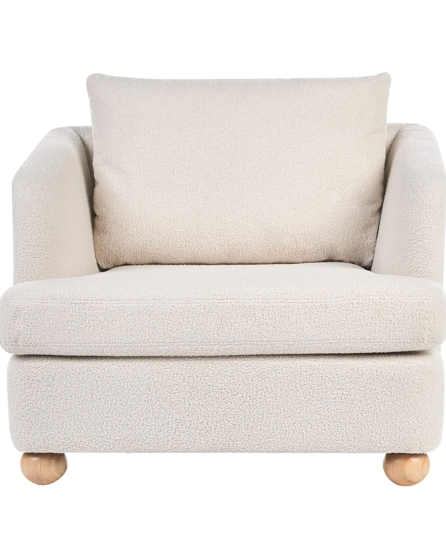 Set da salotto 6 posti RATTVIK Bouclé Bianco sporco