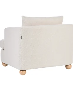 Set da salotto 6 posti RATTVIK Bouclé Bianco sporco