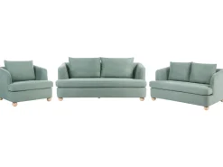Set da salotto 6 posti RATTVIK Tessuto Verde chiaro