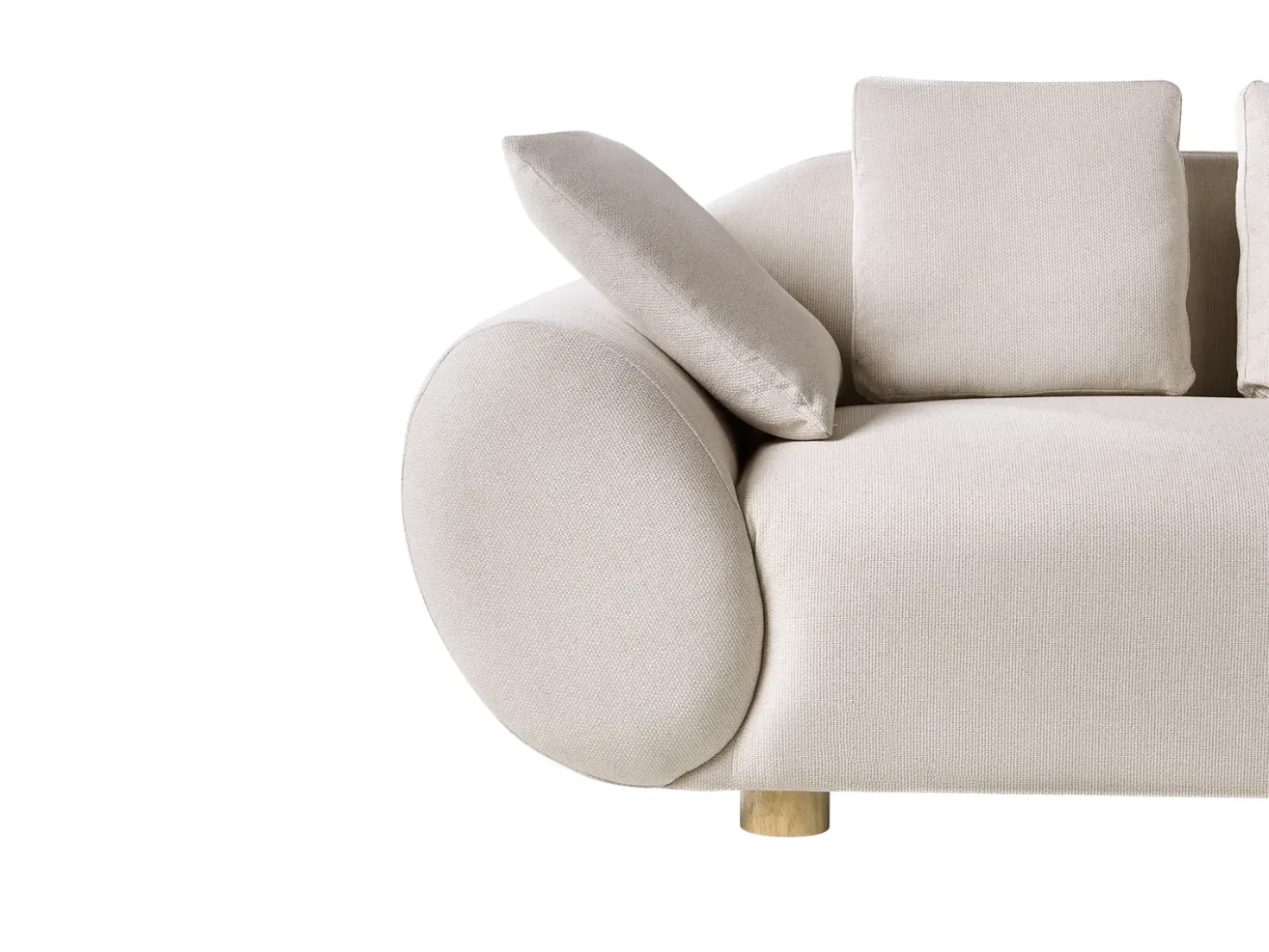 Set da salotto 4 posti RINGEL Tessuto Beige chiaro