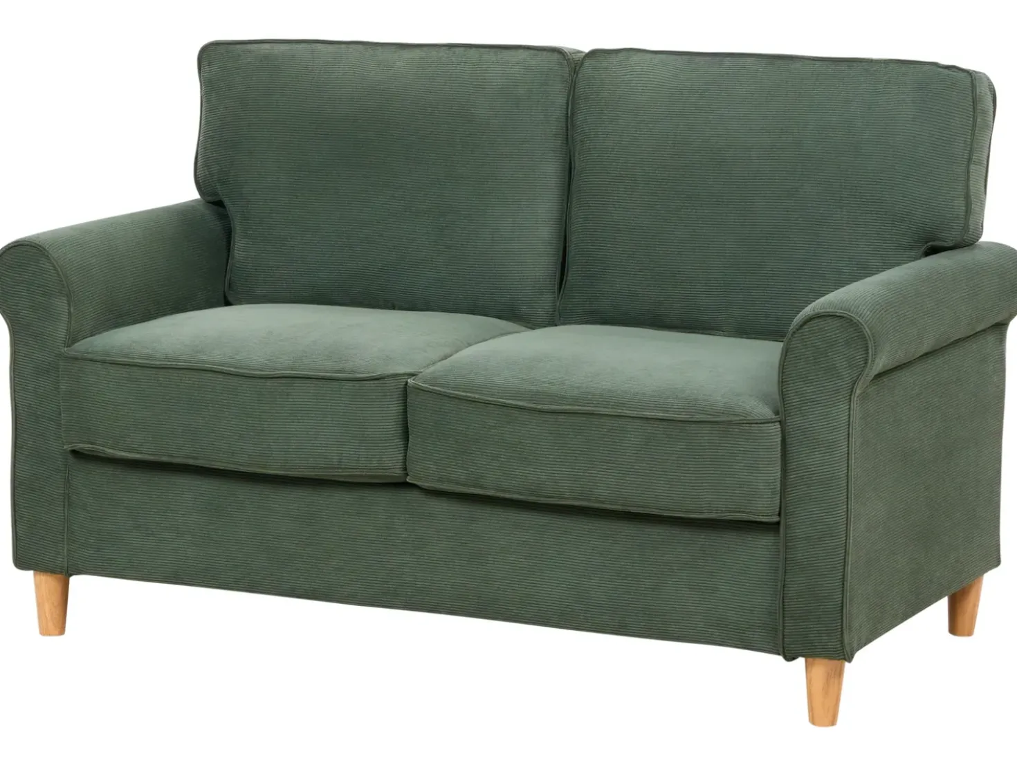 Set da salotto 5 posti RONNEBY Velluto a coste Verde scuro