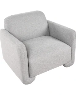 Set da salotto 4 posti SALAND Tessuto Grigio