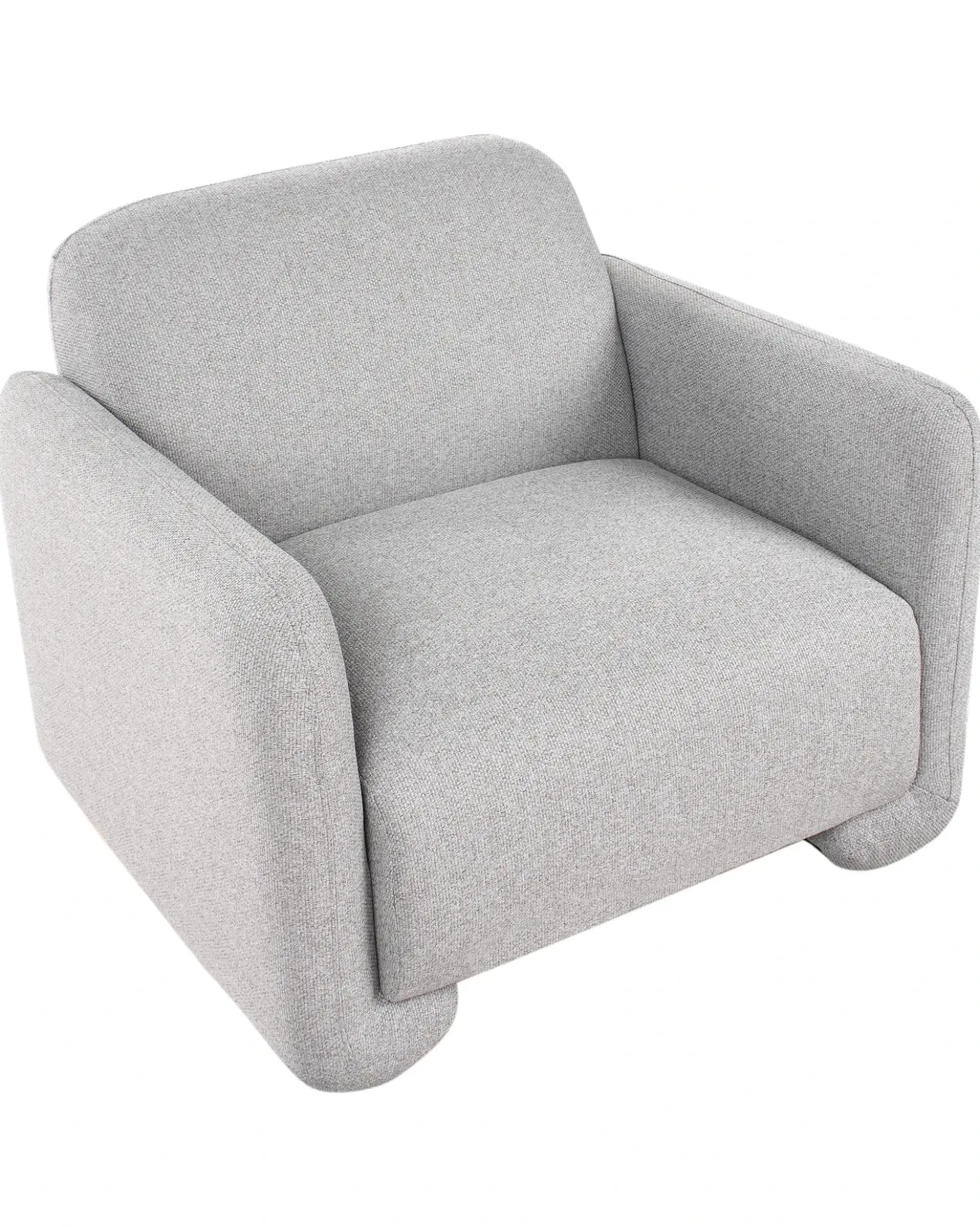 Set da salotto 4 posti SALAND Tessuto Grigio