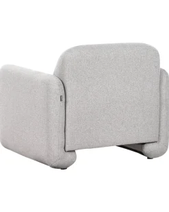 Set da salotto 4 posti SALAND Tessuto Grigio