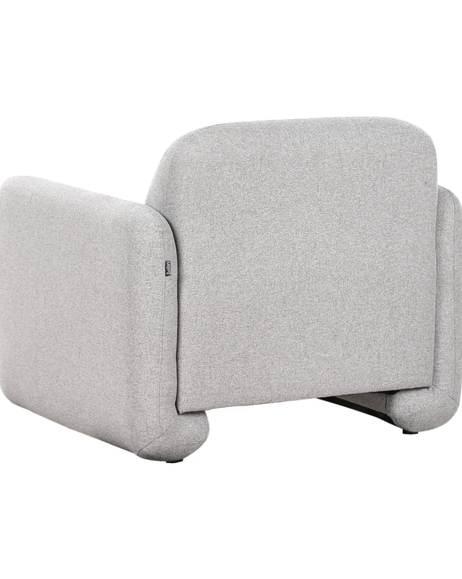 Set da salotto 4 posti SALAND Tessuto Grigio