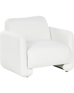 Set da salotto 4 posti SALAND Tessuto Bianco