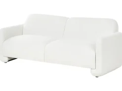 Set da salotto 4 posti SALAND Tessuto Bianco