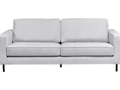 Set da salotto 4 posti SAVALEN Tessuto Grigio chiaro