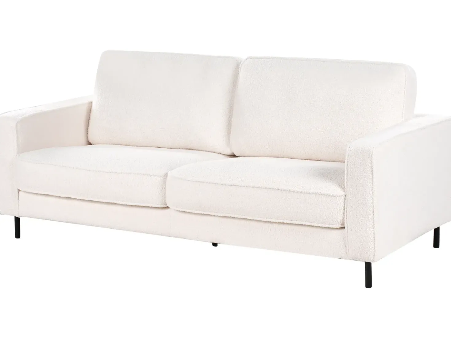 Set da salotto 4 posti SAVALEN Bouclé Bianco