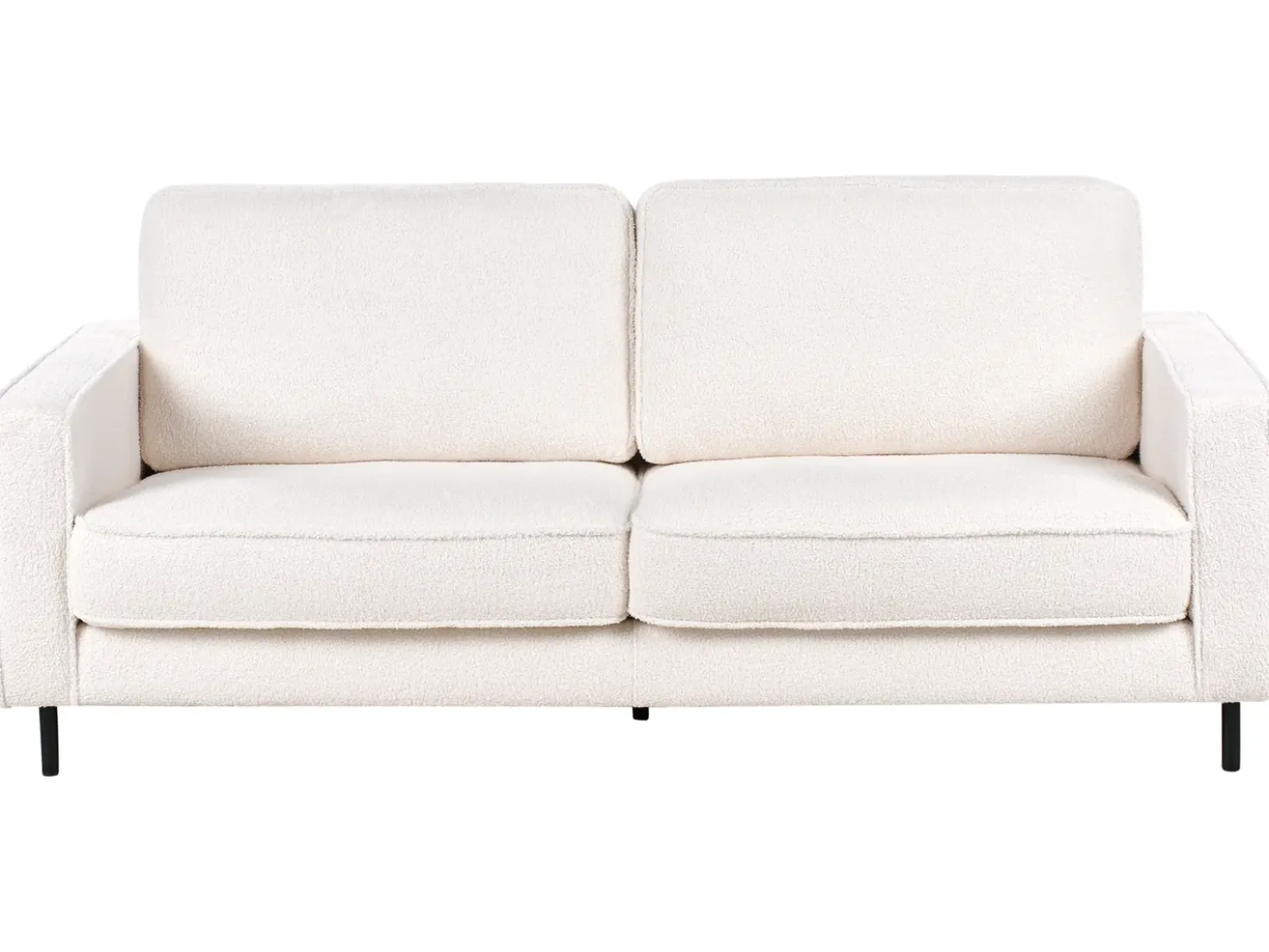 Set da salotto 4 posti SAVALEN Bouclé Bianco