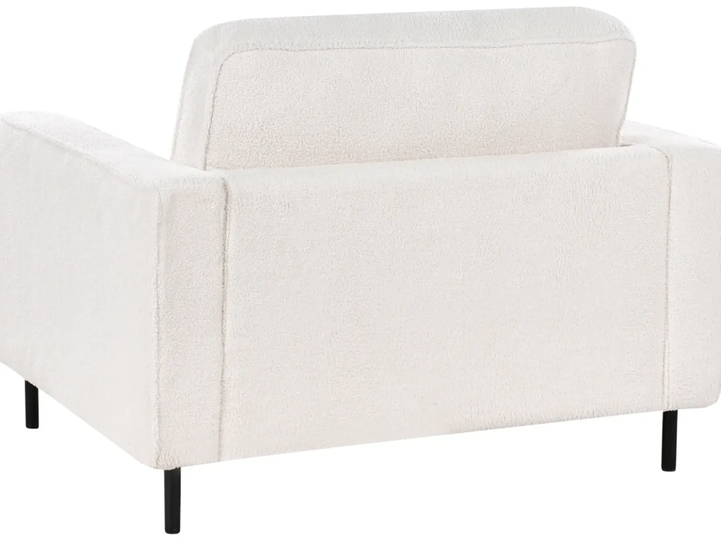Set da salotto 4 posti SAVALEN Bouclé Bianco