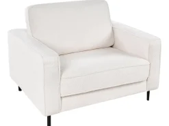 Set da salotto 4 posti SAVALEN Bouclé Bianco