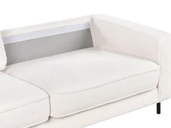Set da salotto 4 posti SAVALEN Bouclé Bianco