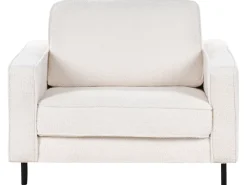 Set da salotto 4 posti SAVALEN Bouclé Bianco