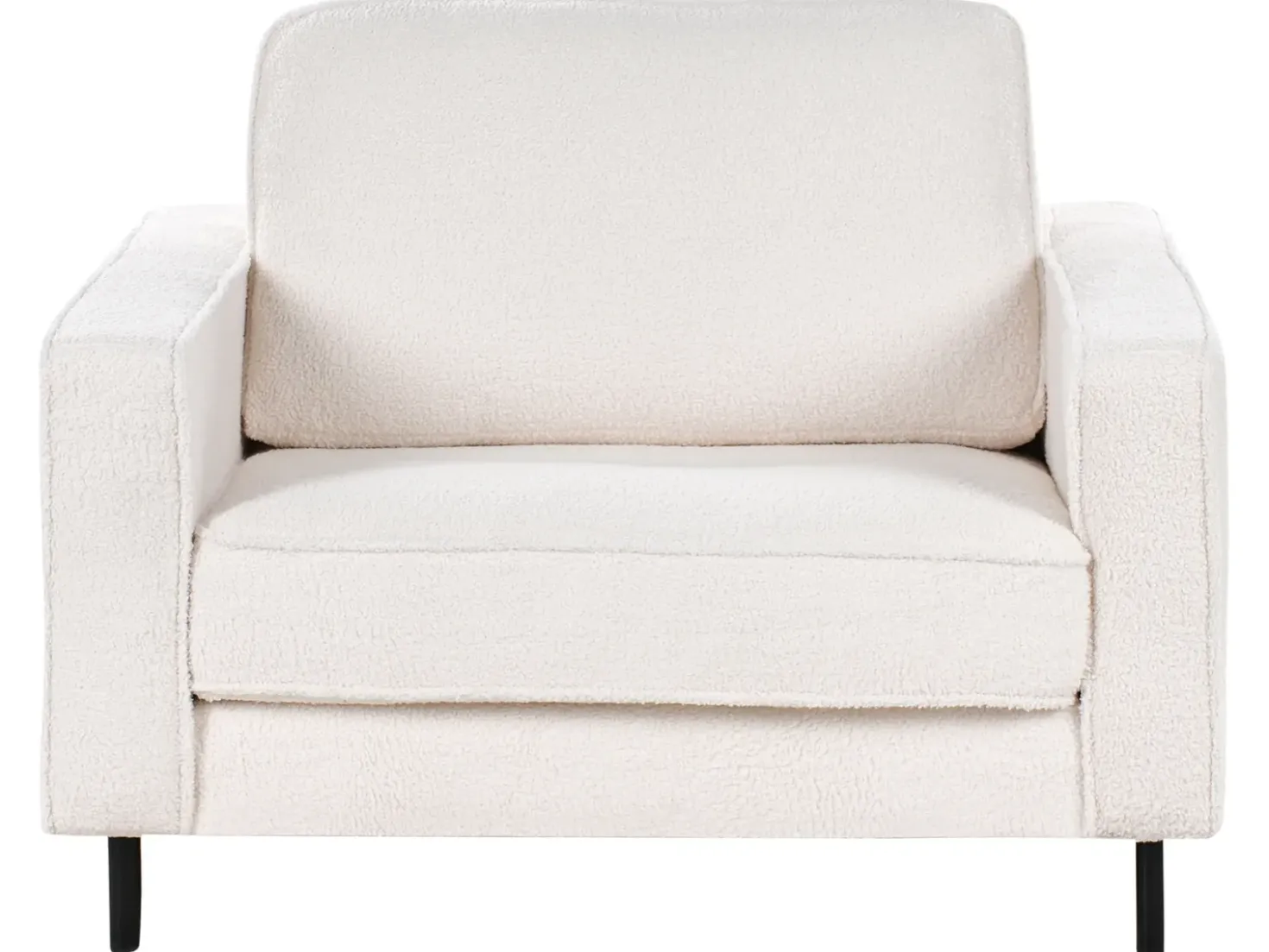 Set da salotto 4 posti SAVALEN Bouclé Bianco