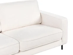 Set da salotto 4 posti SAVALEN Bouclé Bianco
