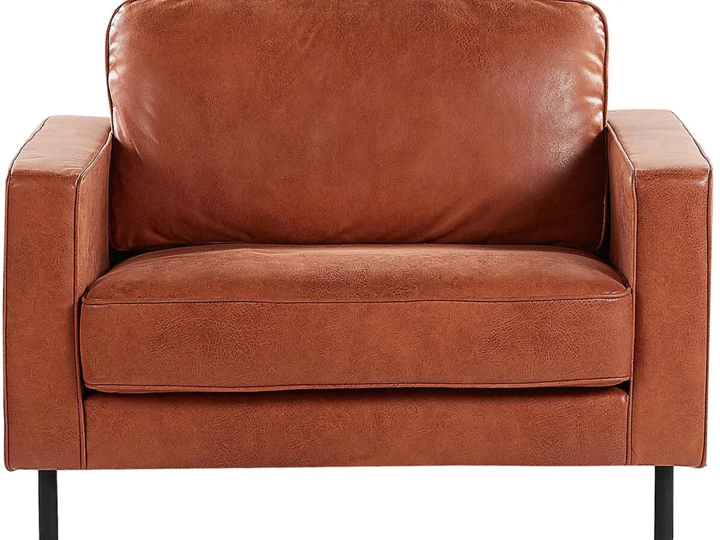 Set da salotto 4 posti SAVALEN Pelle sintetica Marrone dorato