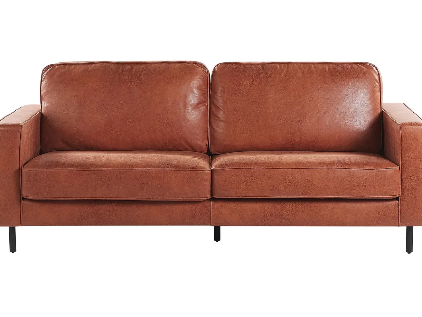 Set da salotto 4 posti SAVALEN Pelle sintetica Marrone dorato