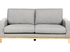 Set da salotto 5 posti SIGGARD Tessuto Grigio