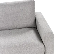 Set da salotto 5 posti SIGGARD Tessuto Grigio