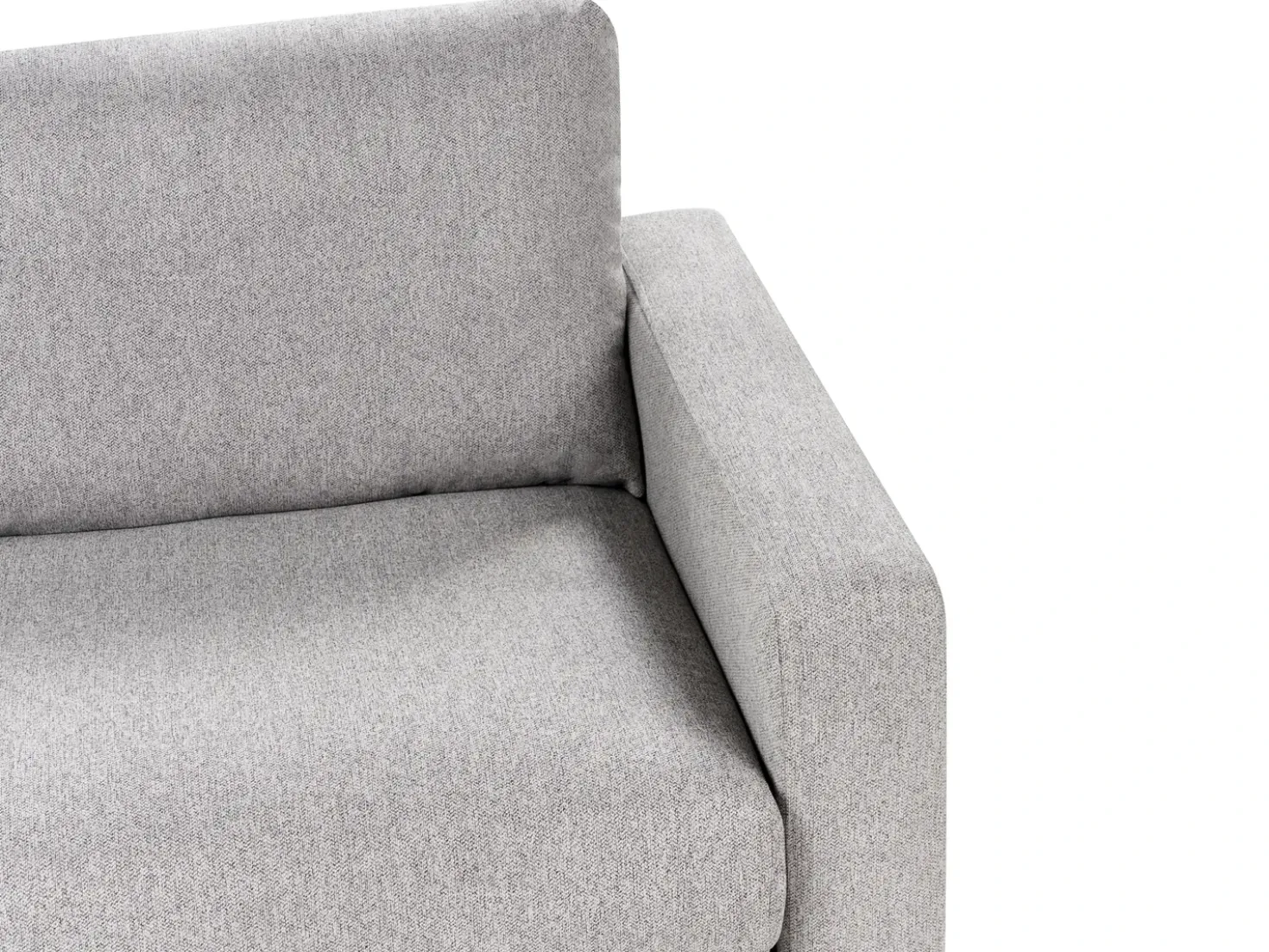 Set da salotto 5 posti SIGGARD Tessuto Grigio