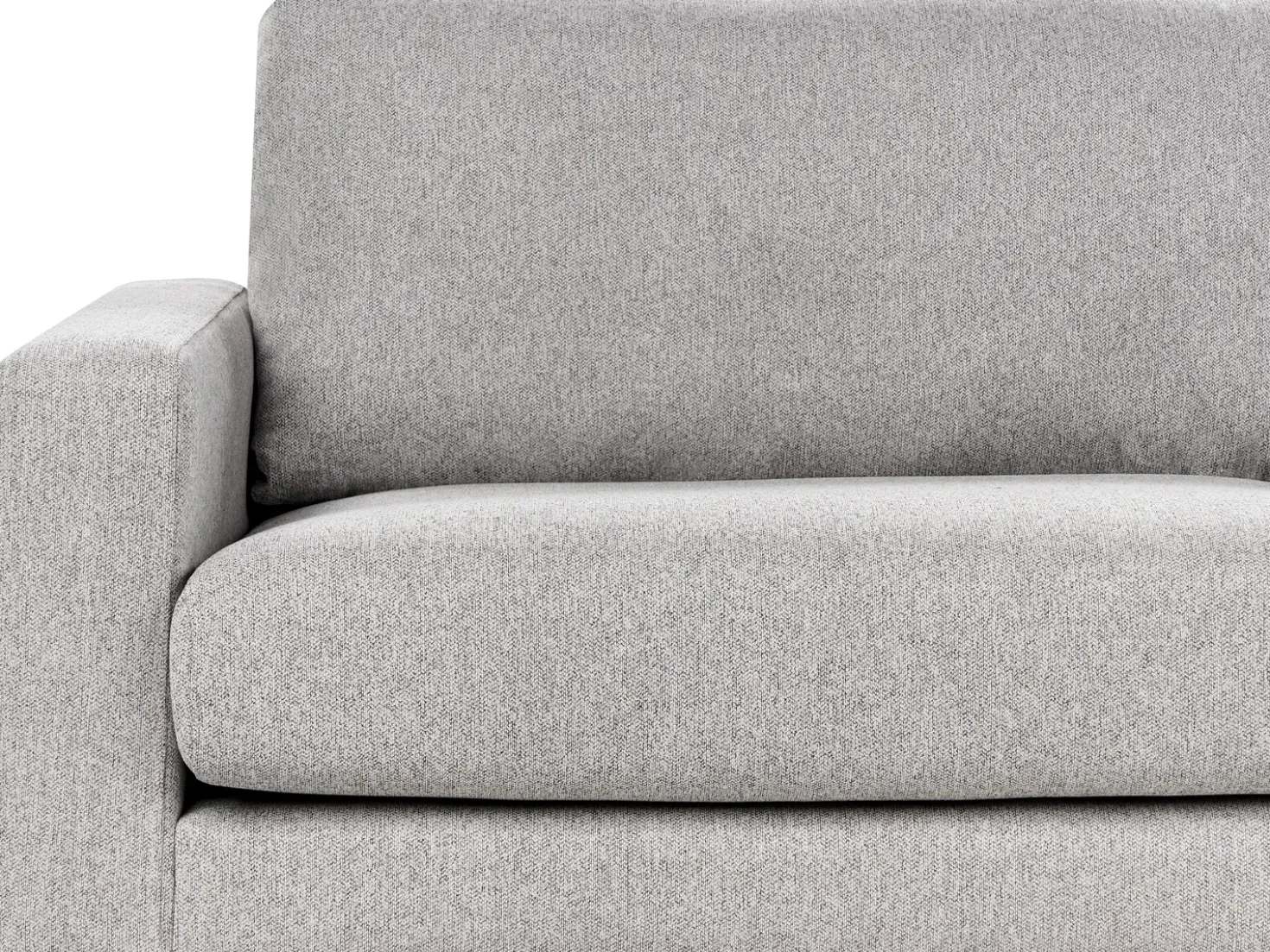 Set da salotto 5 posti SIGGARD Tessuto Grigio