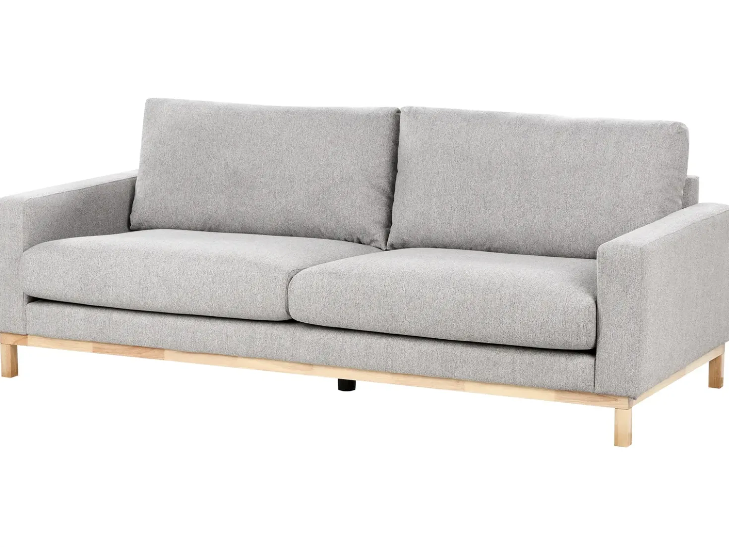Set da salotto 5 posti SIGGARD Tessuto Grigio