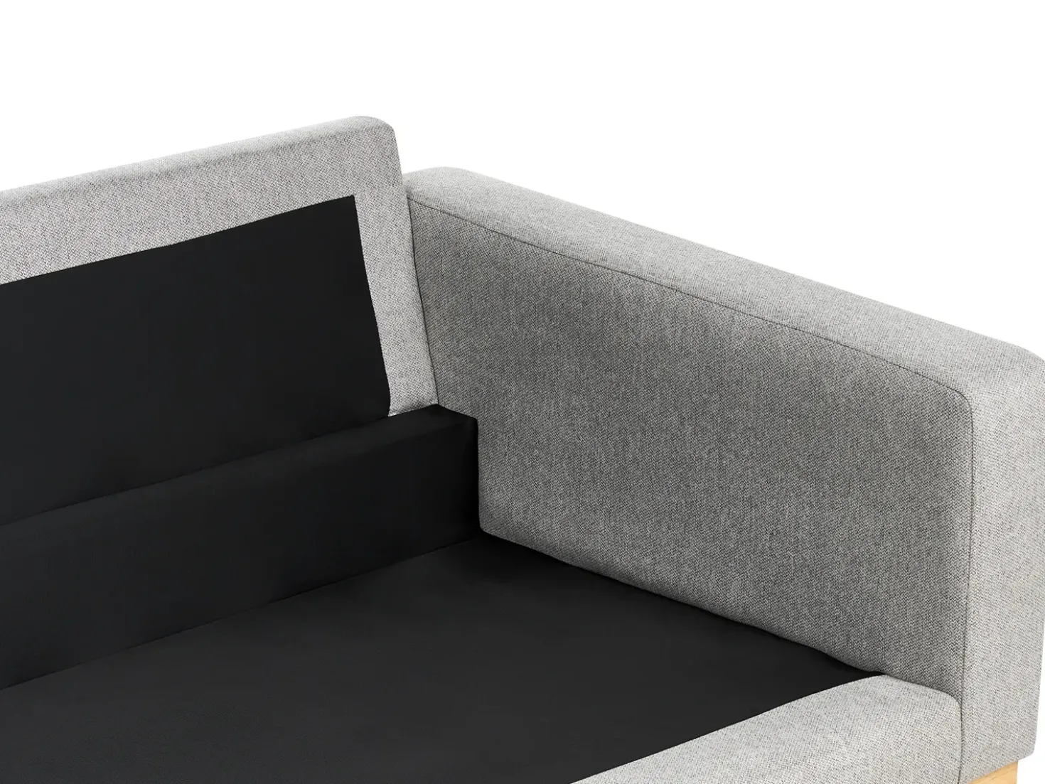 Set da salotto 5 posti SIGGARD Tessuto Grigio