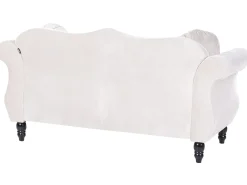 Set da salotto 5 posti SKIEN Velluto Beige chiaro