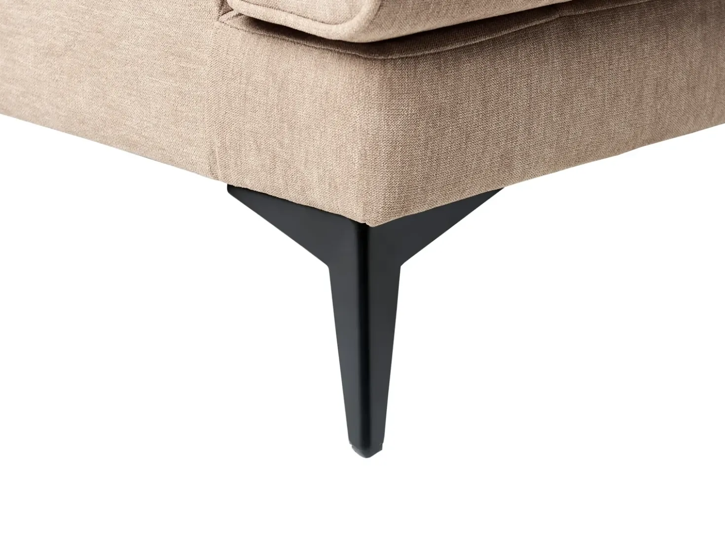 Set da salotto 5 posti SKIVE Tessuto Marrone chiaro