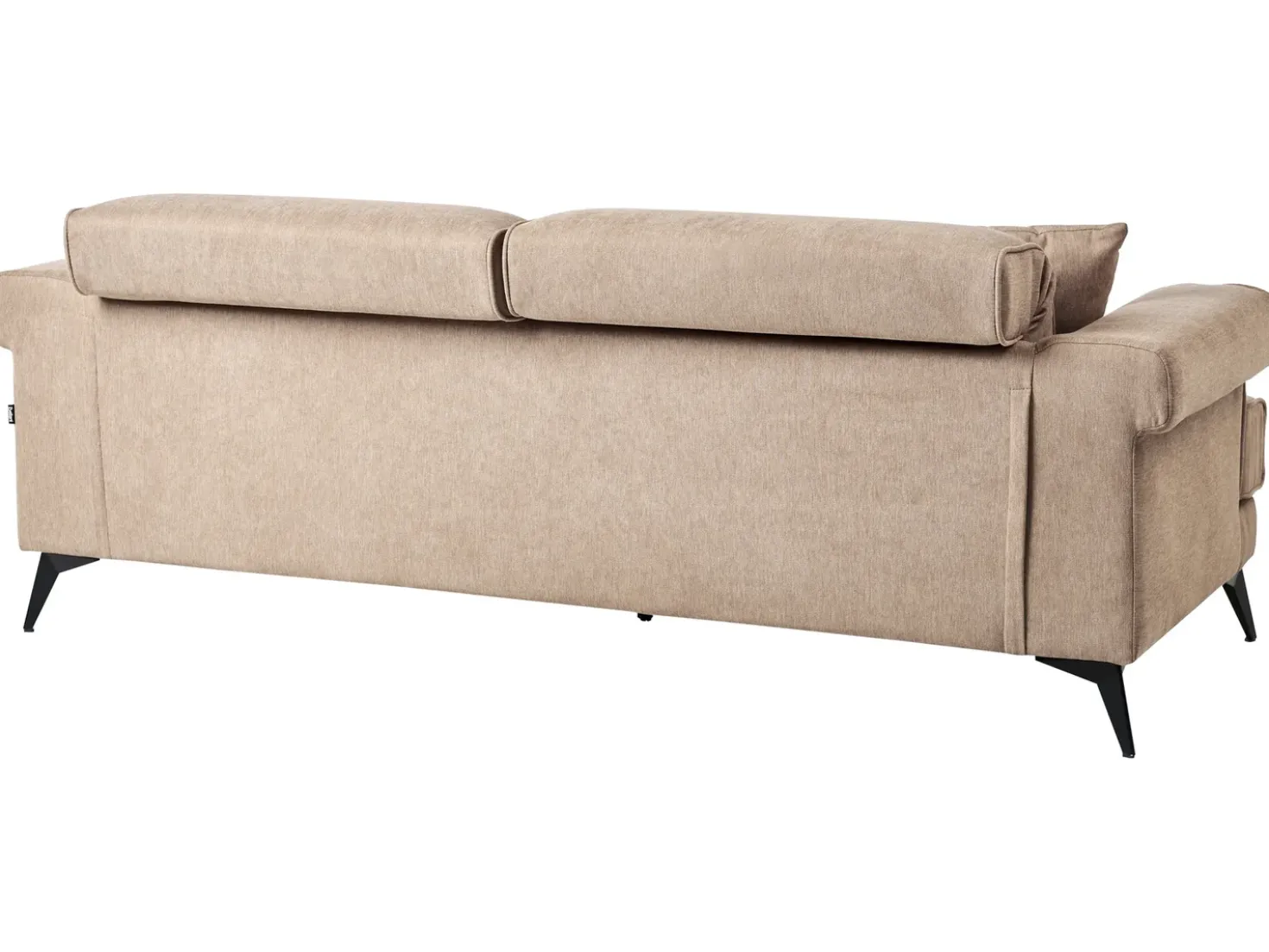 Set da salotto 5 posti SKIVE Tessuto Marrone chiaro