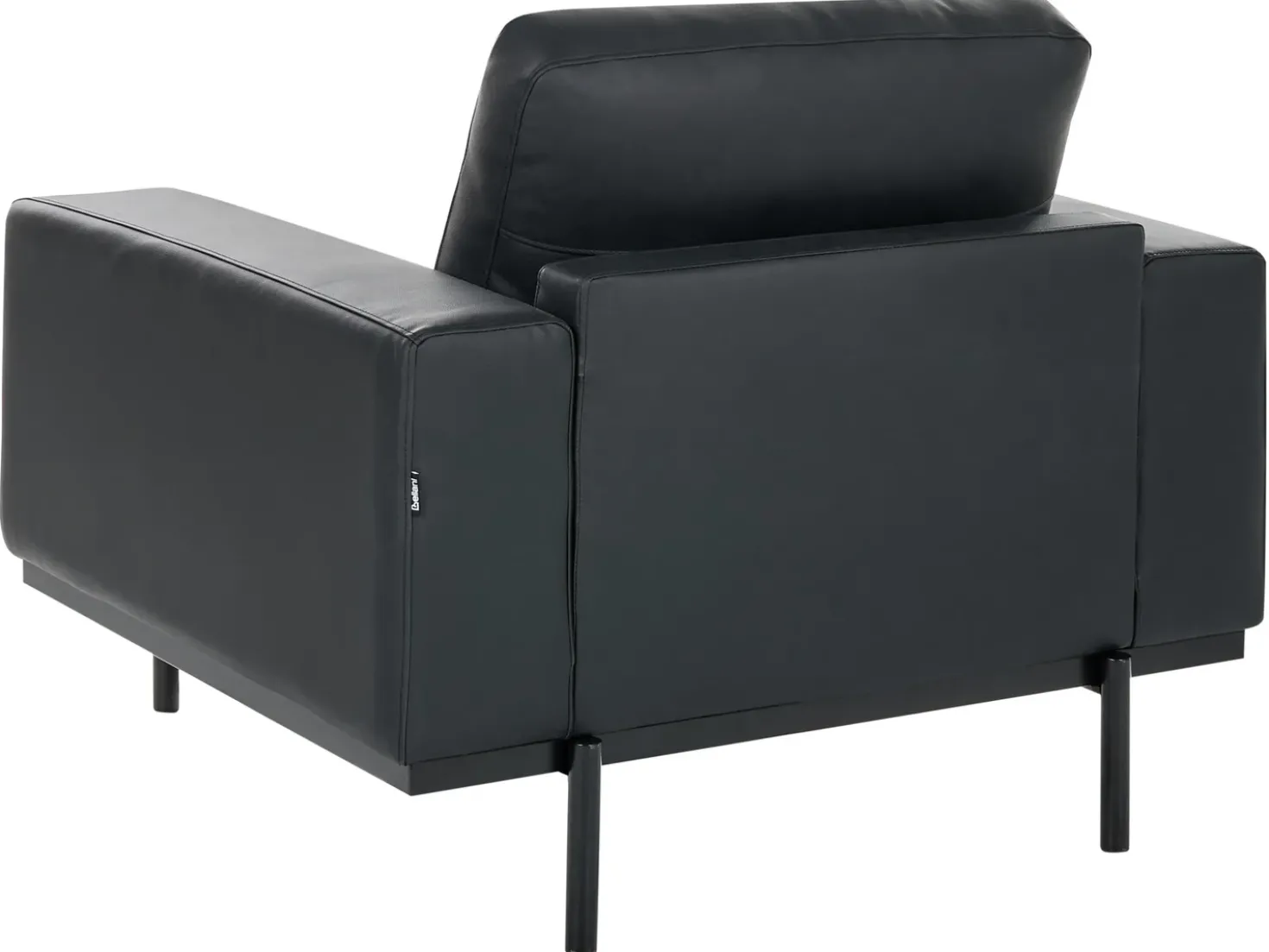 Set da salotto 6 posti SOVIK Pelle sintetica Nero