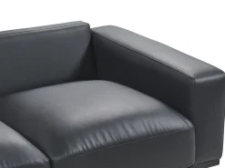Set da salotto 6 posti SOVIK Pelle sintetica Nero