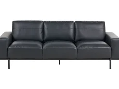 Set da salotto 6 posti SOVIK Pelle sintetica Nero