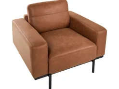 Set da salotto 6 posti SOVIK Pelle sintetica Marrone