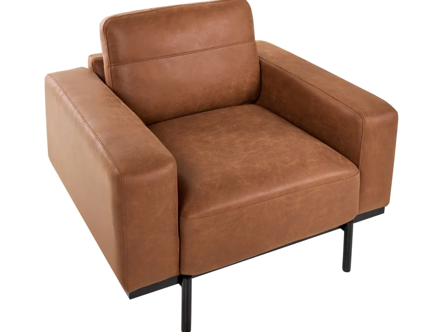 Set da salotto 6 posti SOVIK Pelle sintetica Marrone
