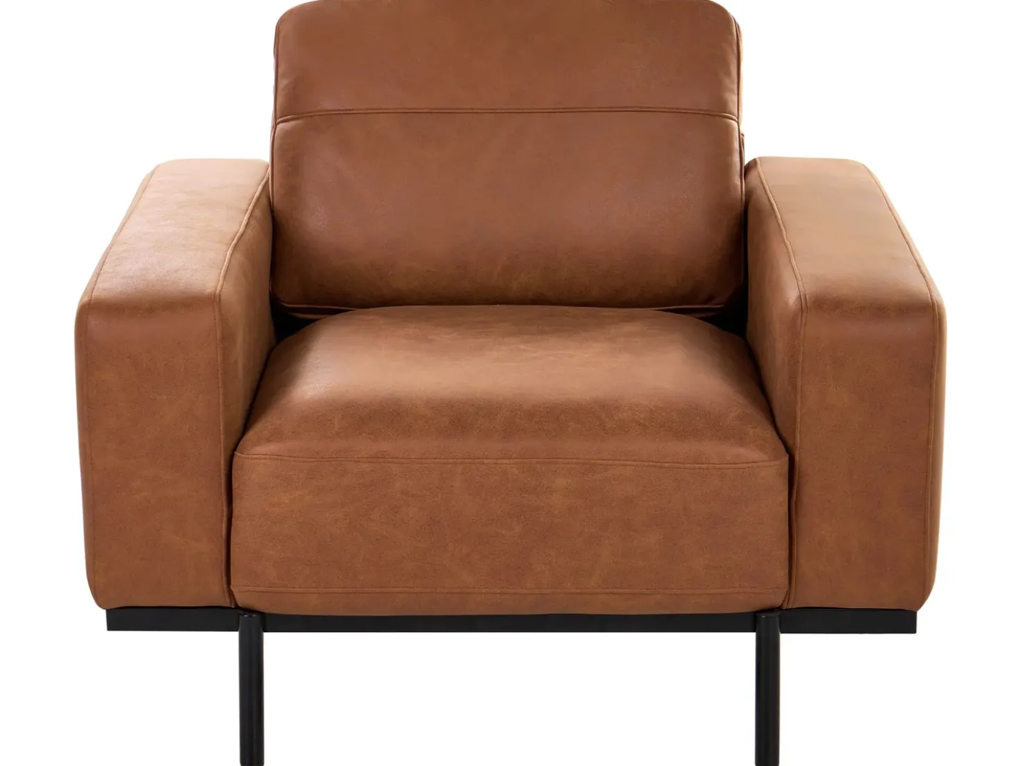 Set da salotto 6 posti SOVIK Pelle sintetica Marrone