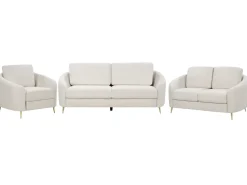 Set da salotto 6 posti TROSA Tessuto Beige chiaro