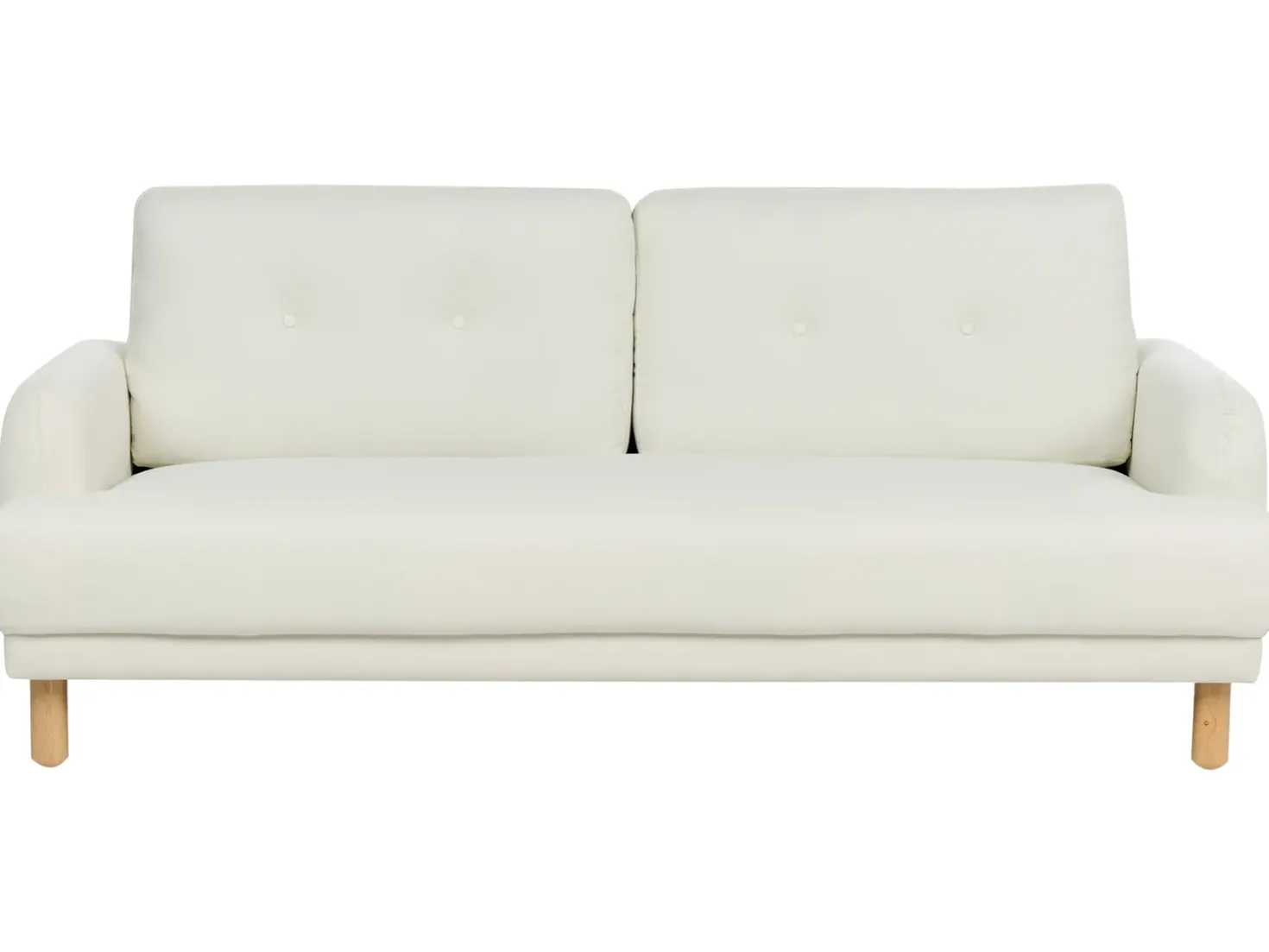 Set da salotto 4 posti TUVE Tessuto Bianco sporco