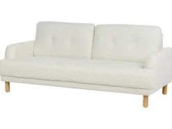 Set da salotto 4 posti TUVE Tessuto Bianco sporco