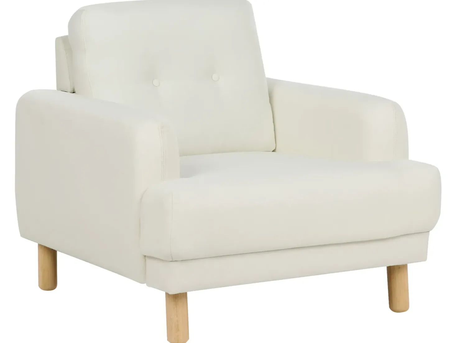 Set da salotto 4 posti TUVE Tessuto Bianco sporco