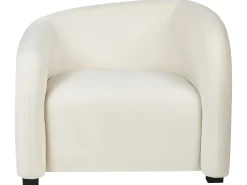 Set da salotto 5 posti VELTADA Velluto Bianco sporco