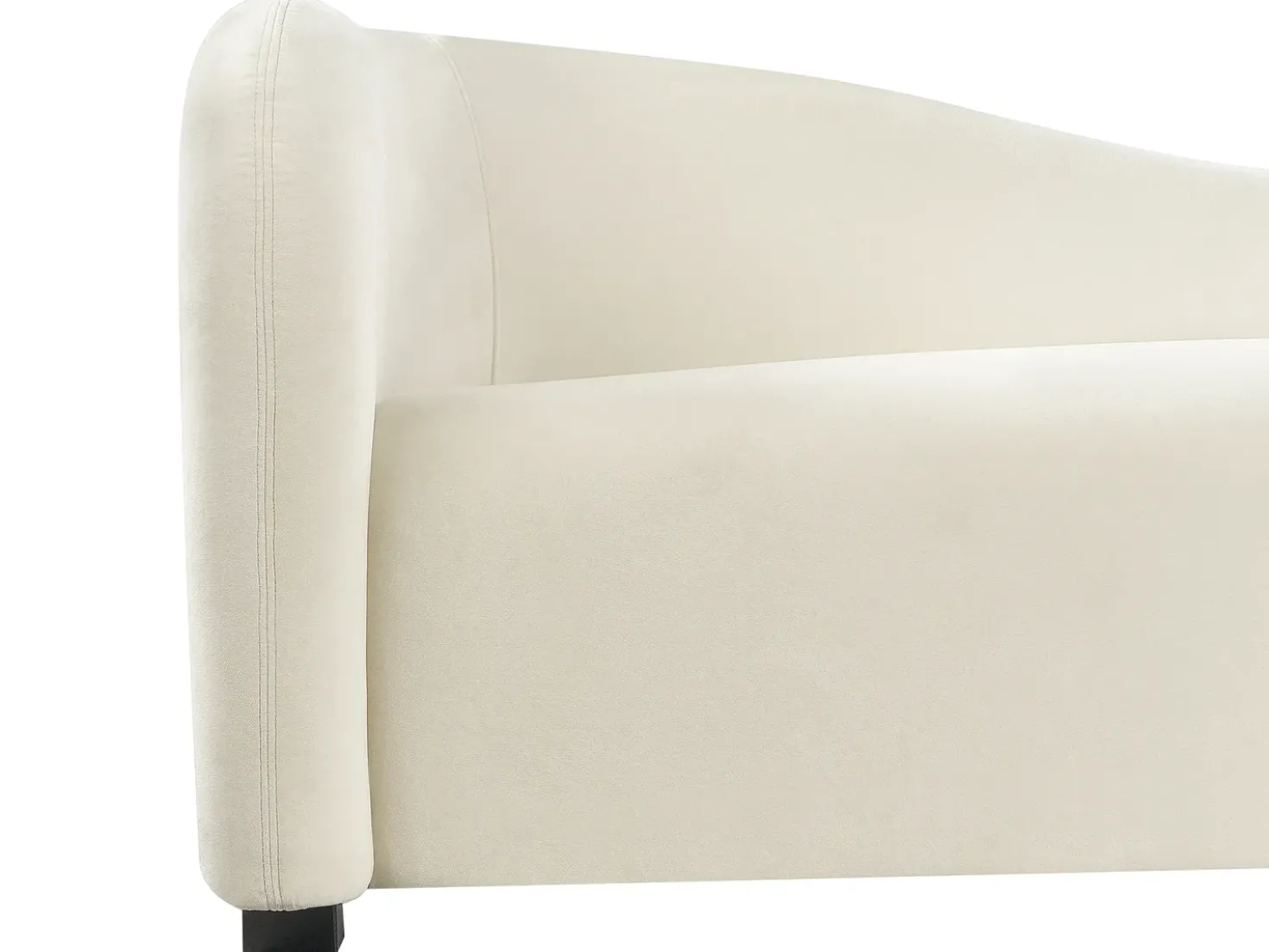 Set da salotto 5 posti VELTADA Velluto Bianco sporco